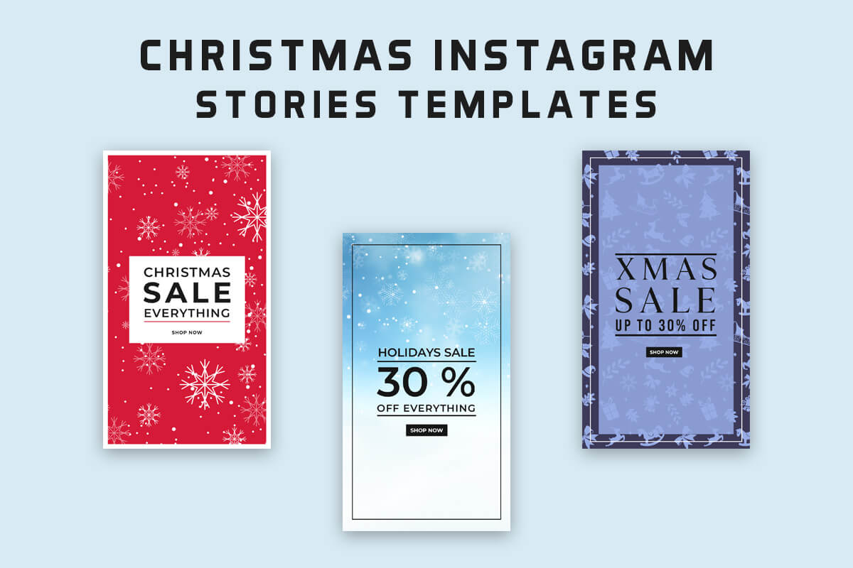 8 Free Christmas Instagram Stories Templates