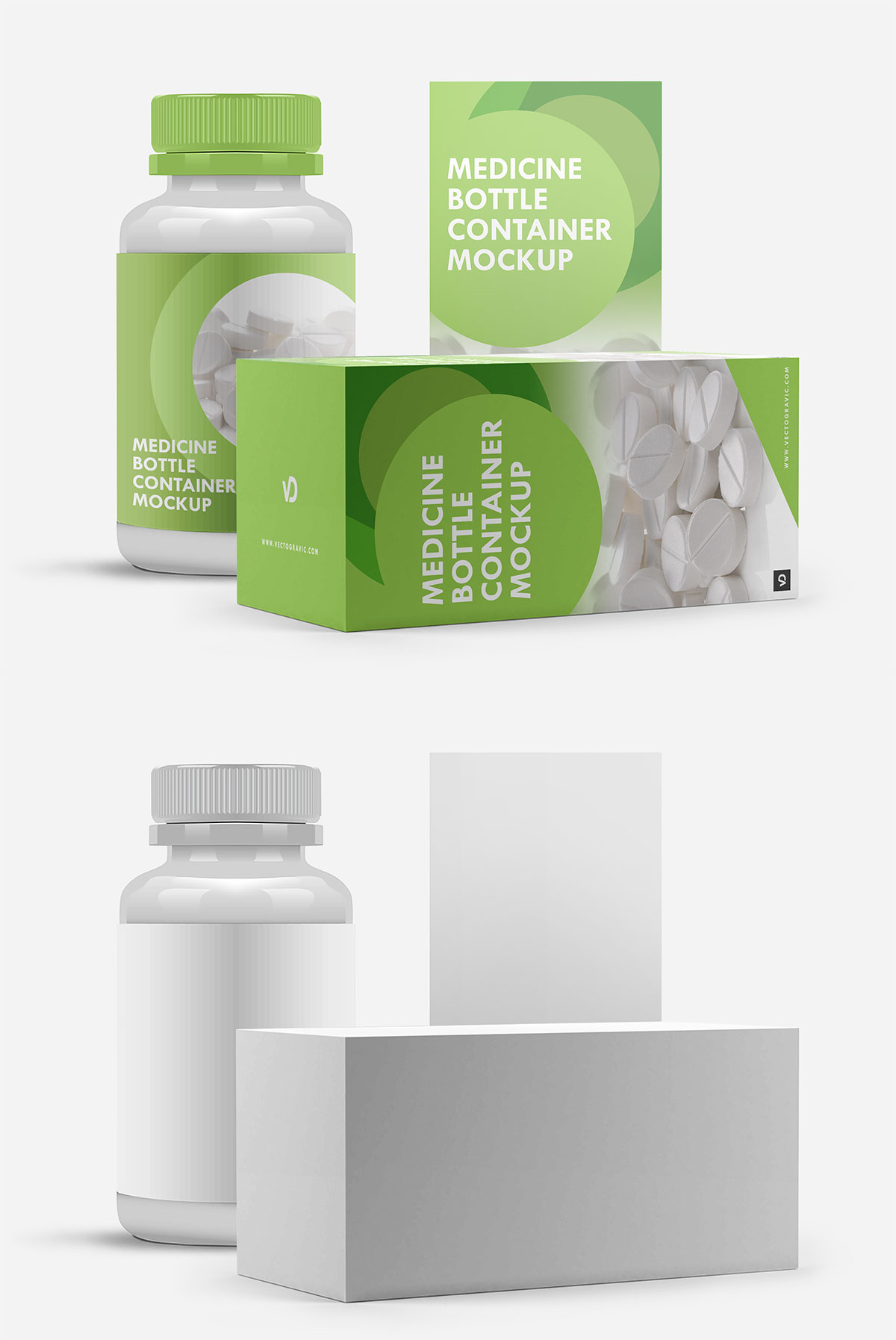 Download Free Medicine Bottle Container Mockup Creativetacos PSD Mockup Templates