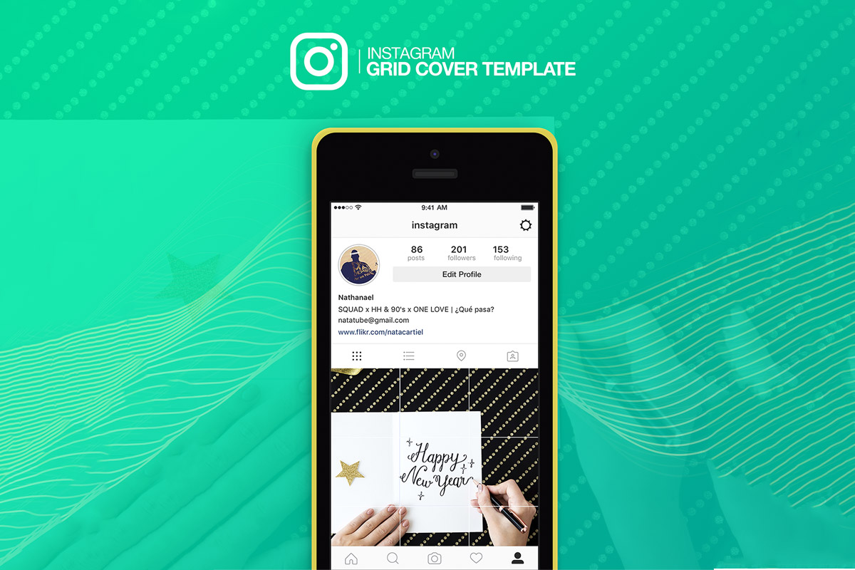 Free Instagram Grid Cover Mockup Creativetacos