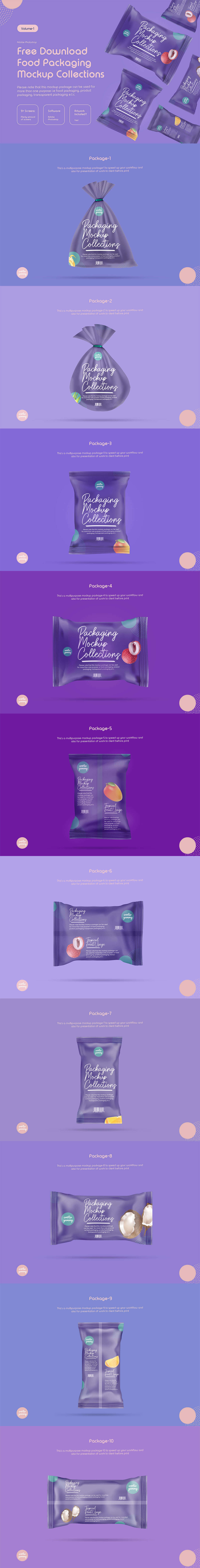 Download Free Food Packaging Mockup Collection Creativetacos PSD Mockup Templates