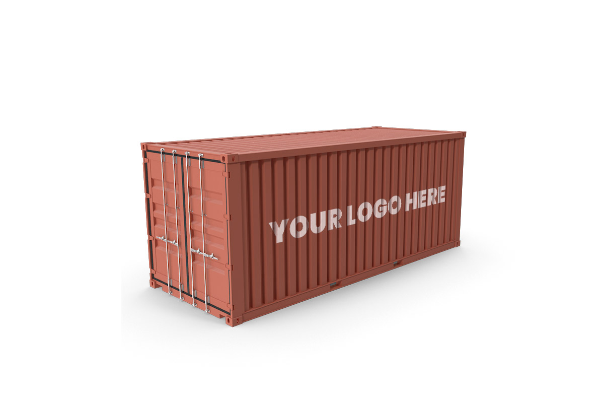 Download Free Shipping Container Mockup ~ Creativetacos