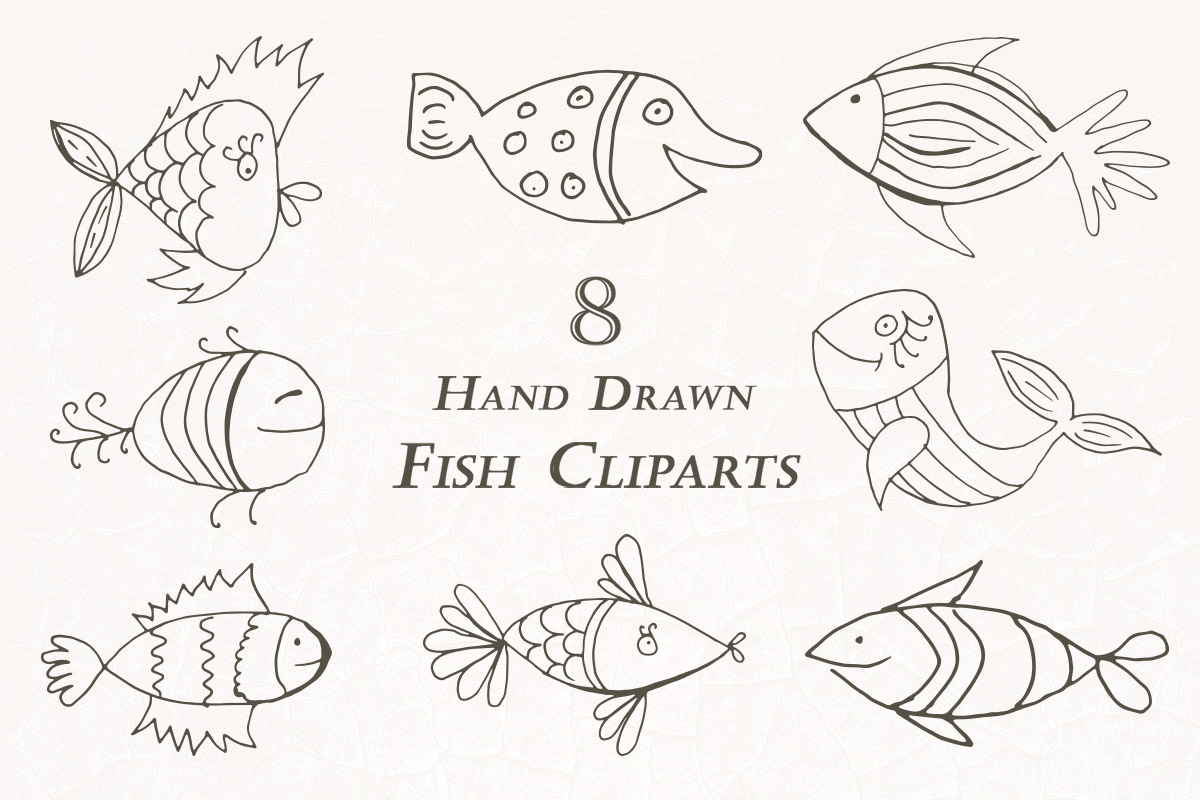 Download Free Handmade Fish Cliparts Creativetacos SVG Cut Files
