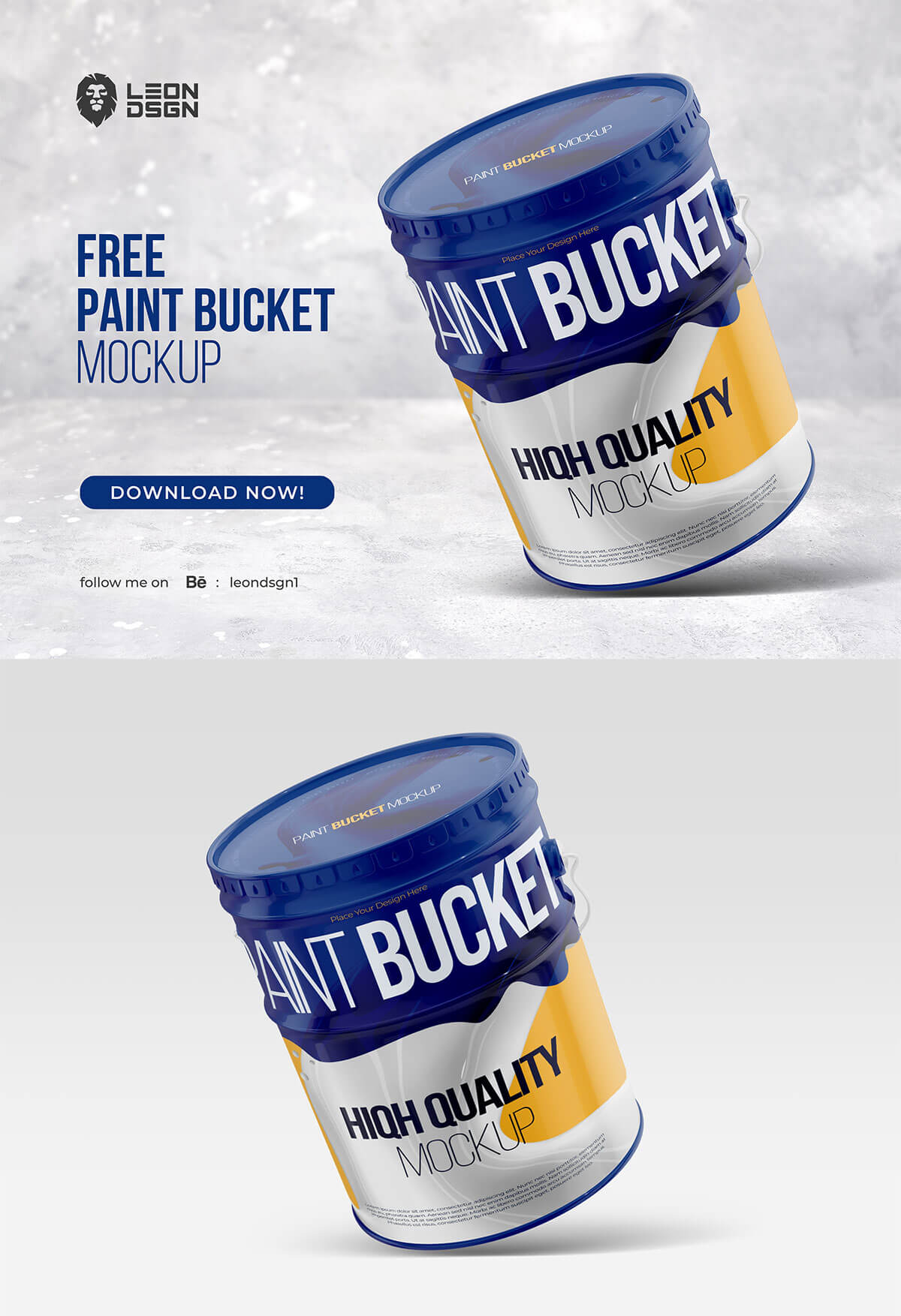 Download Free Paint Bucket Mockup Creativetacos 3D SVG Files Ideas | SVG, Paper Crafts, SVG File