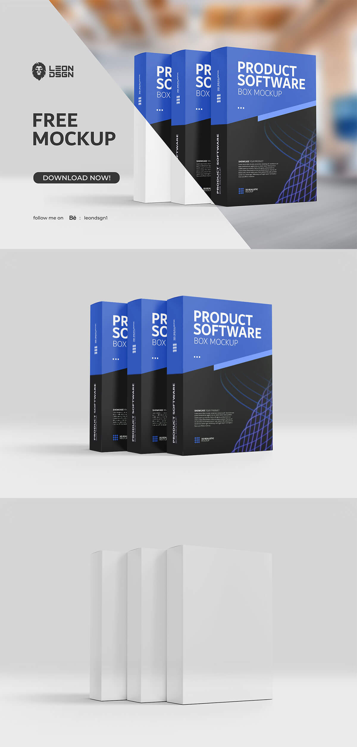 Download Free Product Software Box Mockup ~ Creativetacos