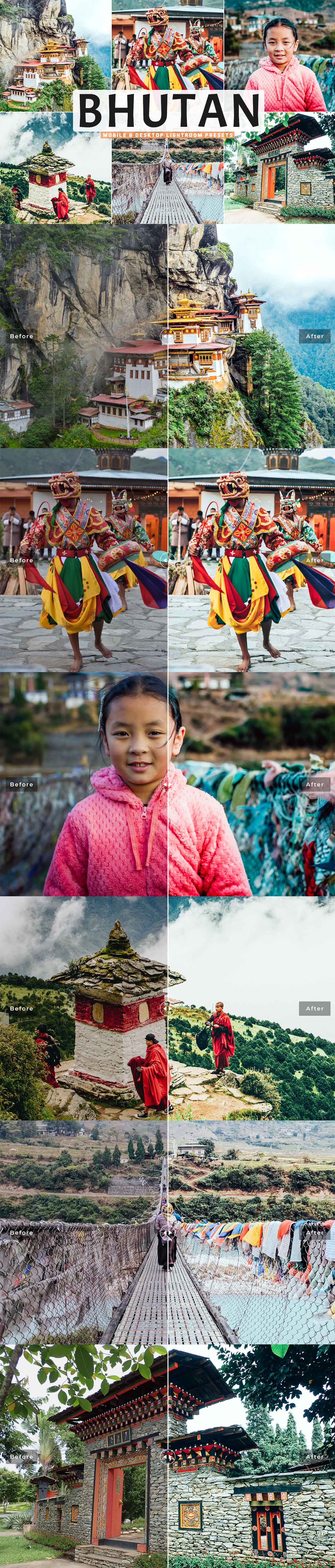 Free Bhutan Lightroom Presets