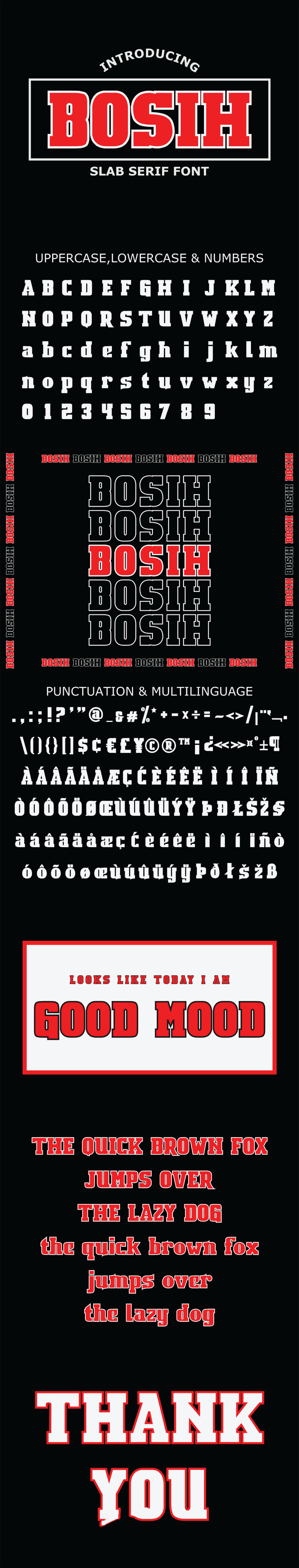 Free Bosih Slab Serif Font