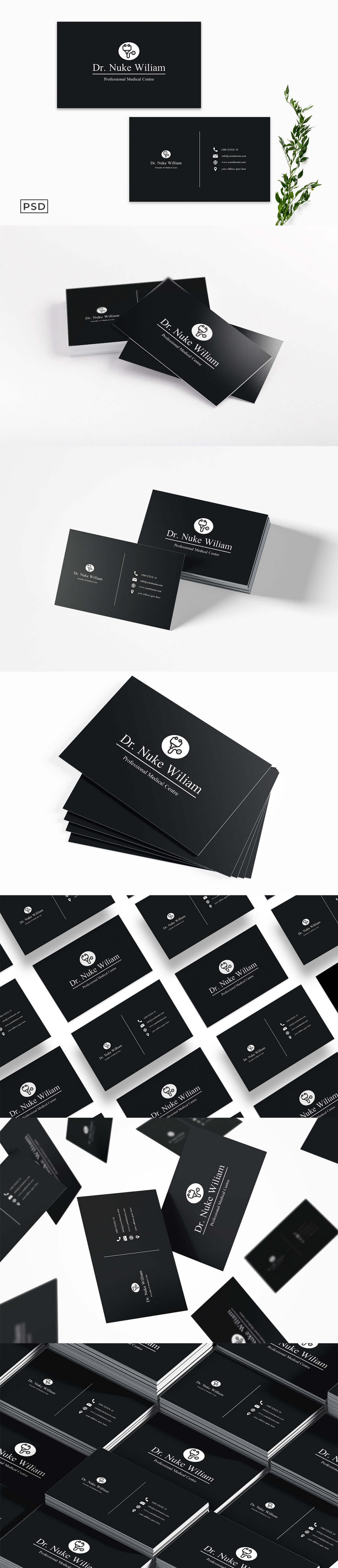 Free Medical Business Card Template V2