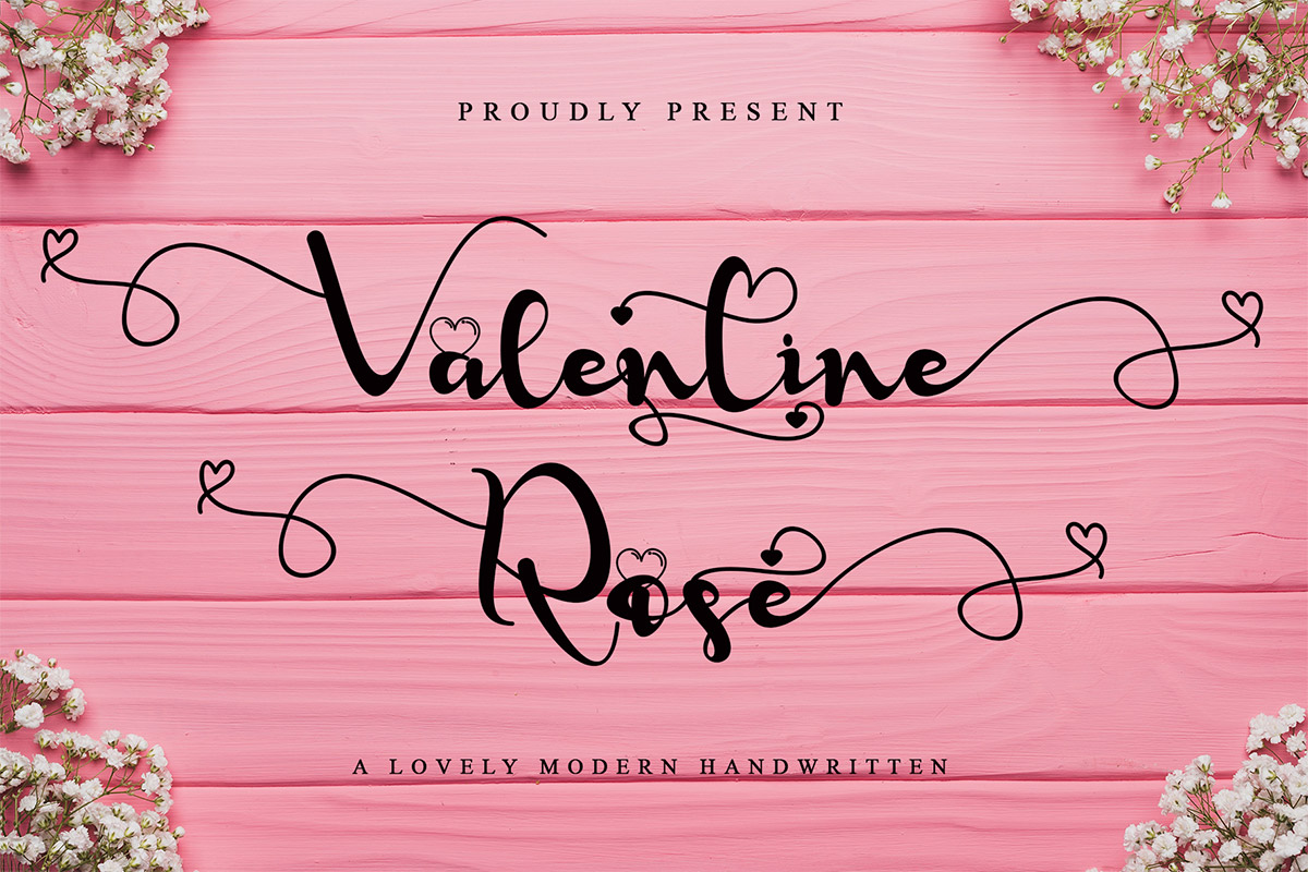 Free Valentine Rose Handwritten Font