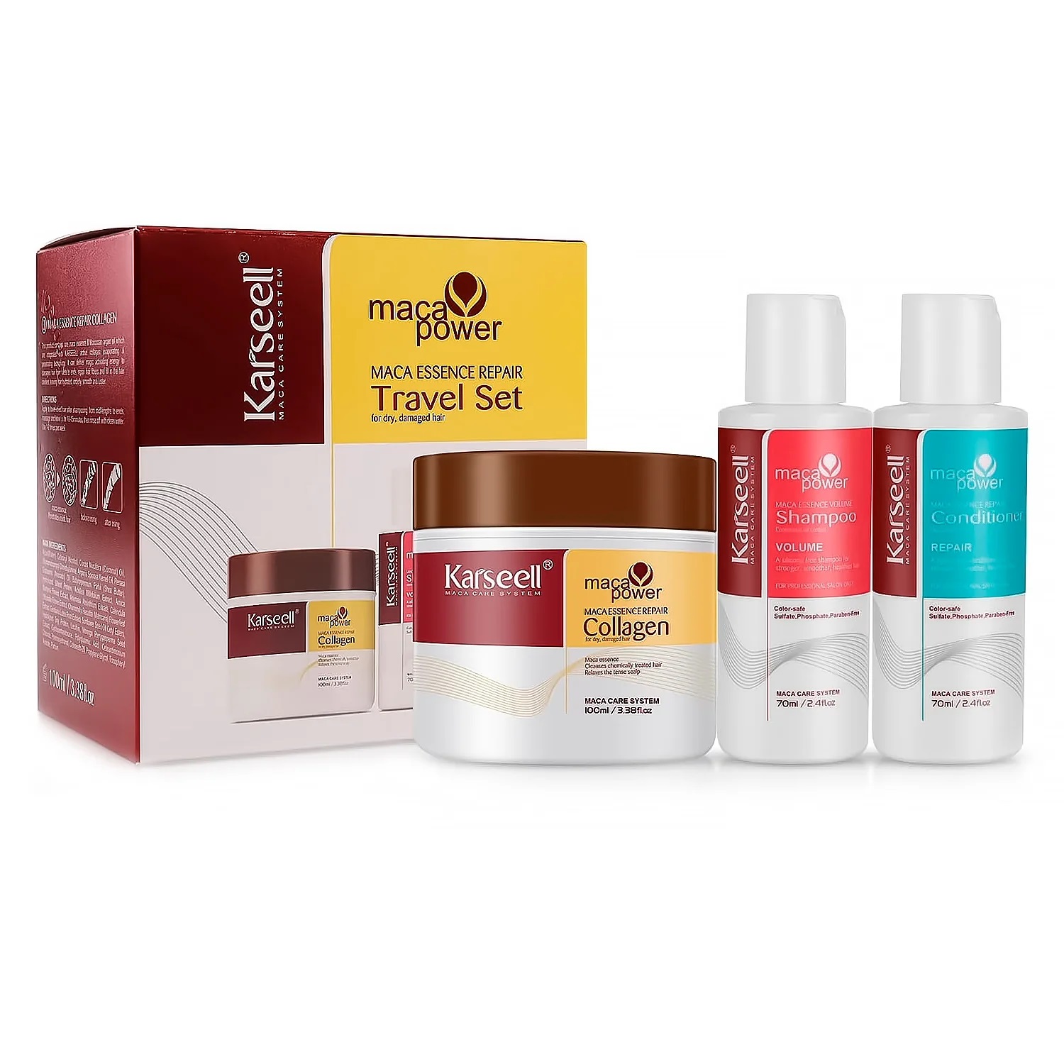 KIT MASCARILLA + CHAMPÚ + ACONDICIONADOR