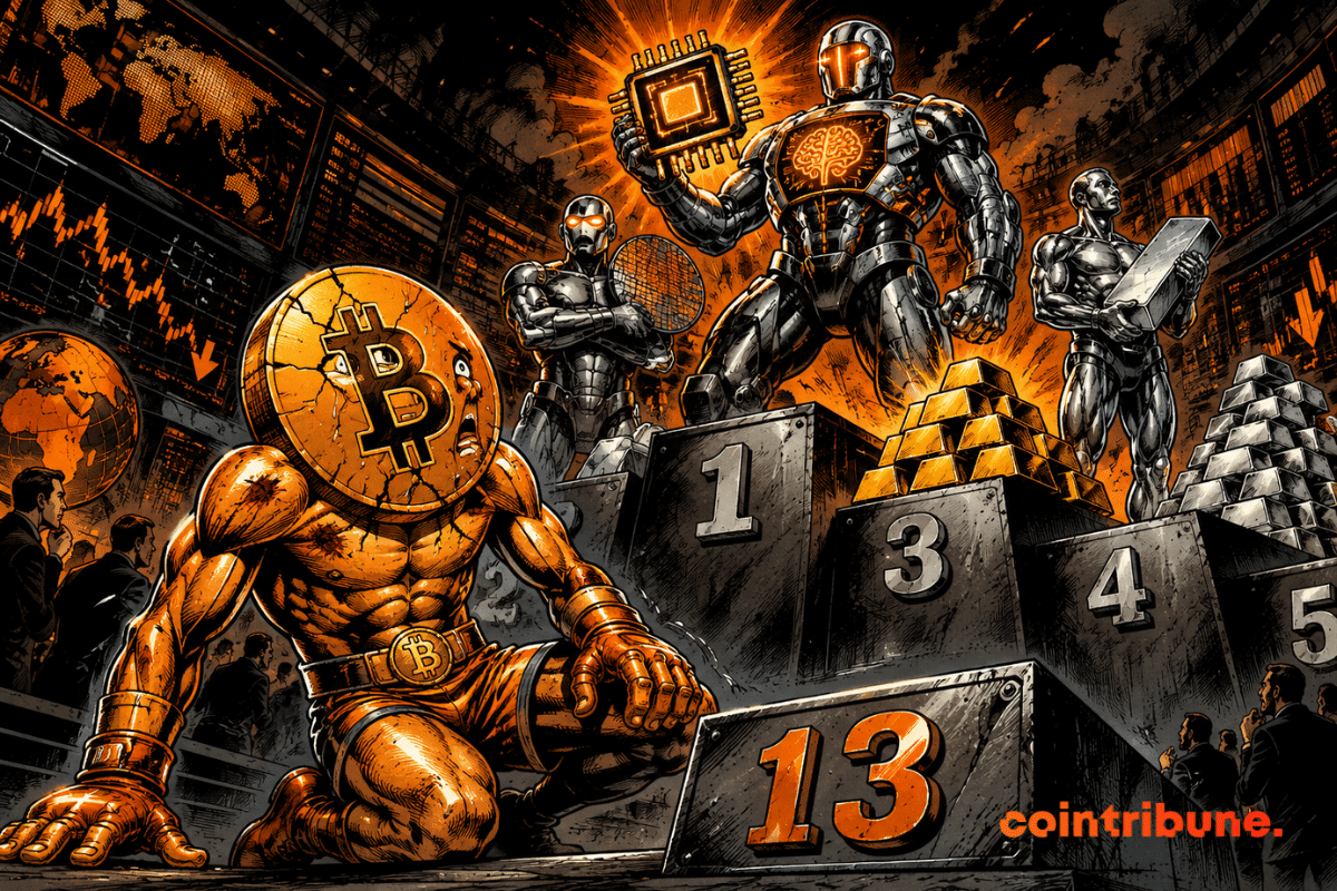 Bitcoin Falls to 13th Place Among Global Assets Amid AI Boom