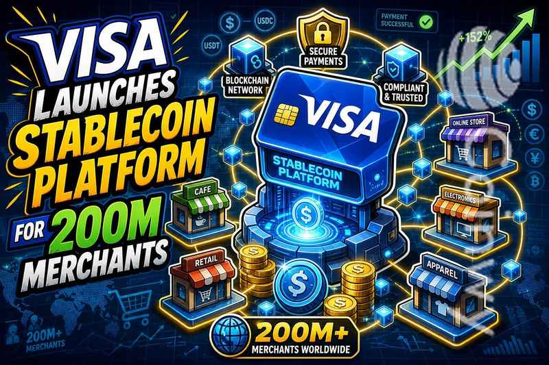 Visa Launches Stablecoin Platform for 200M Merchants
