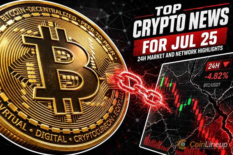 Top Crypto News for Jul 25: 24H Market and Network Highlights