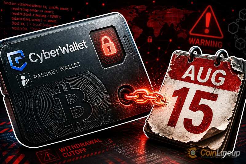 CyberWallet and Passkey Wallet Users Face Aug. 15 Withdrawal Cutoff
