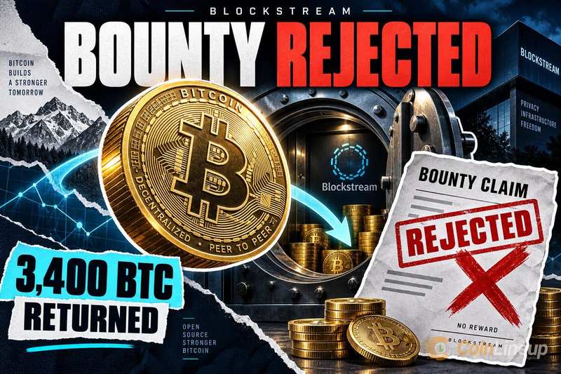 Blockstream Rejects Bounty Demand After 3,400 BTC Return