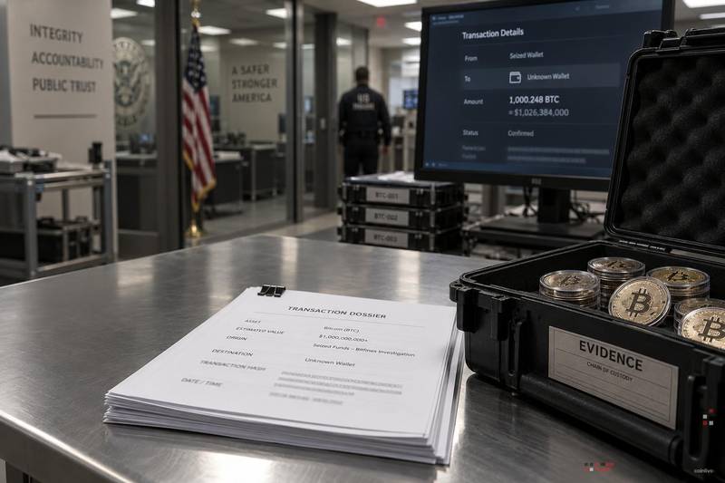 US Moves $1B+ in Seized Bitfinex Bitcoin to Unknown Wallet