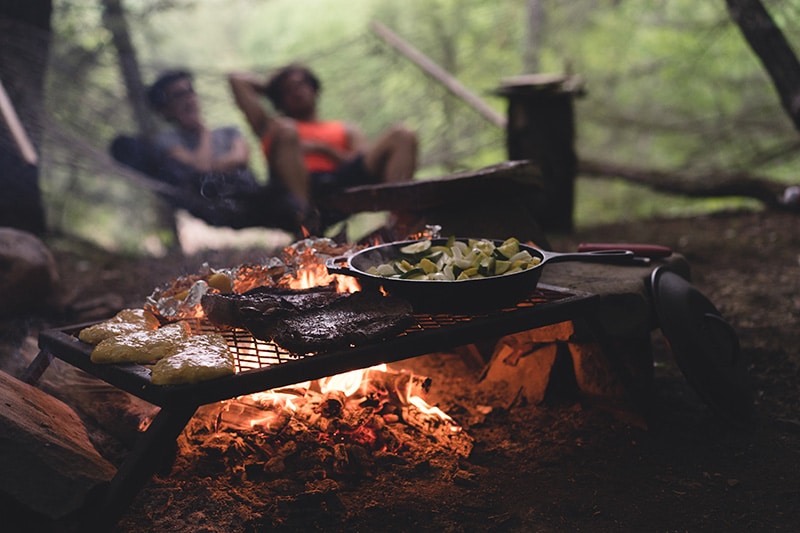 Image result for eating at a campsite