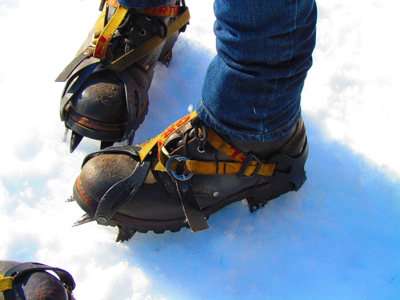 Image of ice clampons for boots.