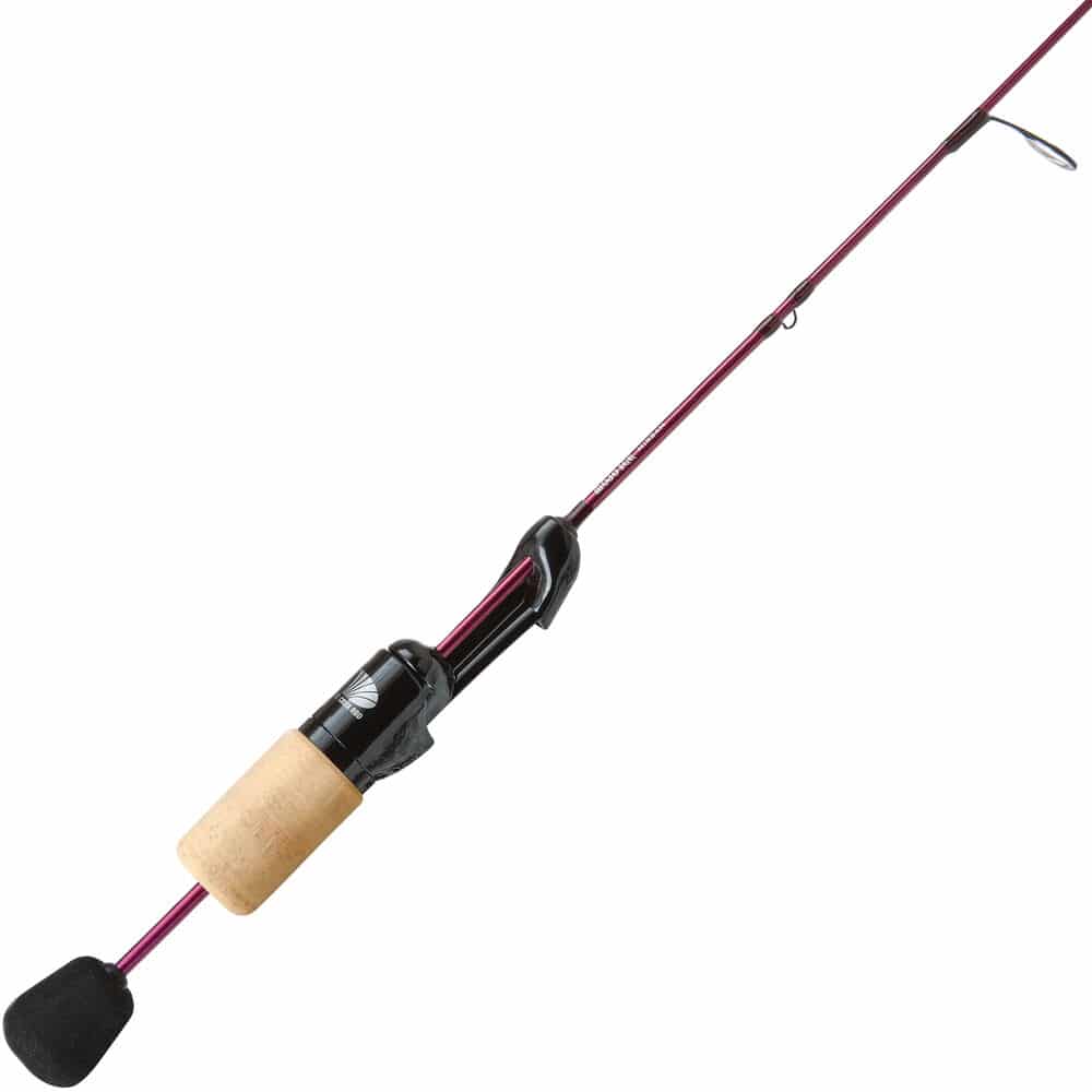 red ice fishing rods