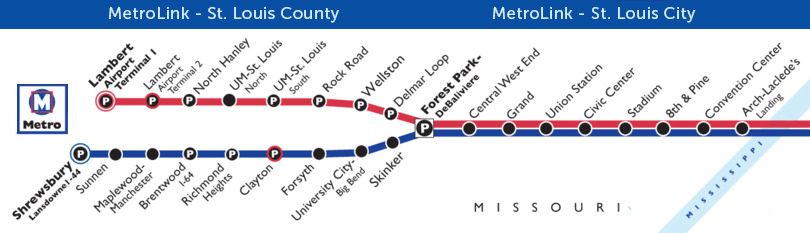 St Louis Metrolink Map Neighborhoods And Homes Near Metrolink In St. Louis County