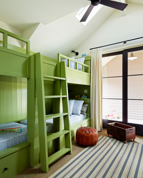 bunk room in empty nester home