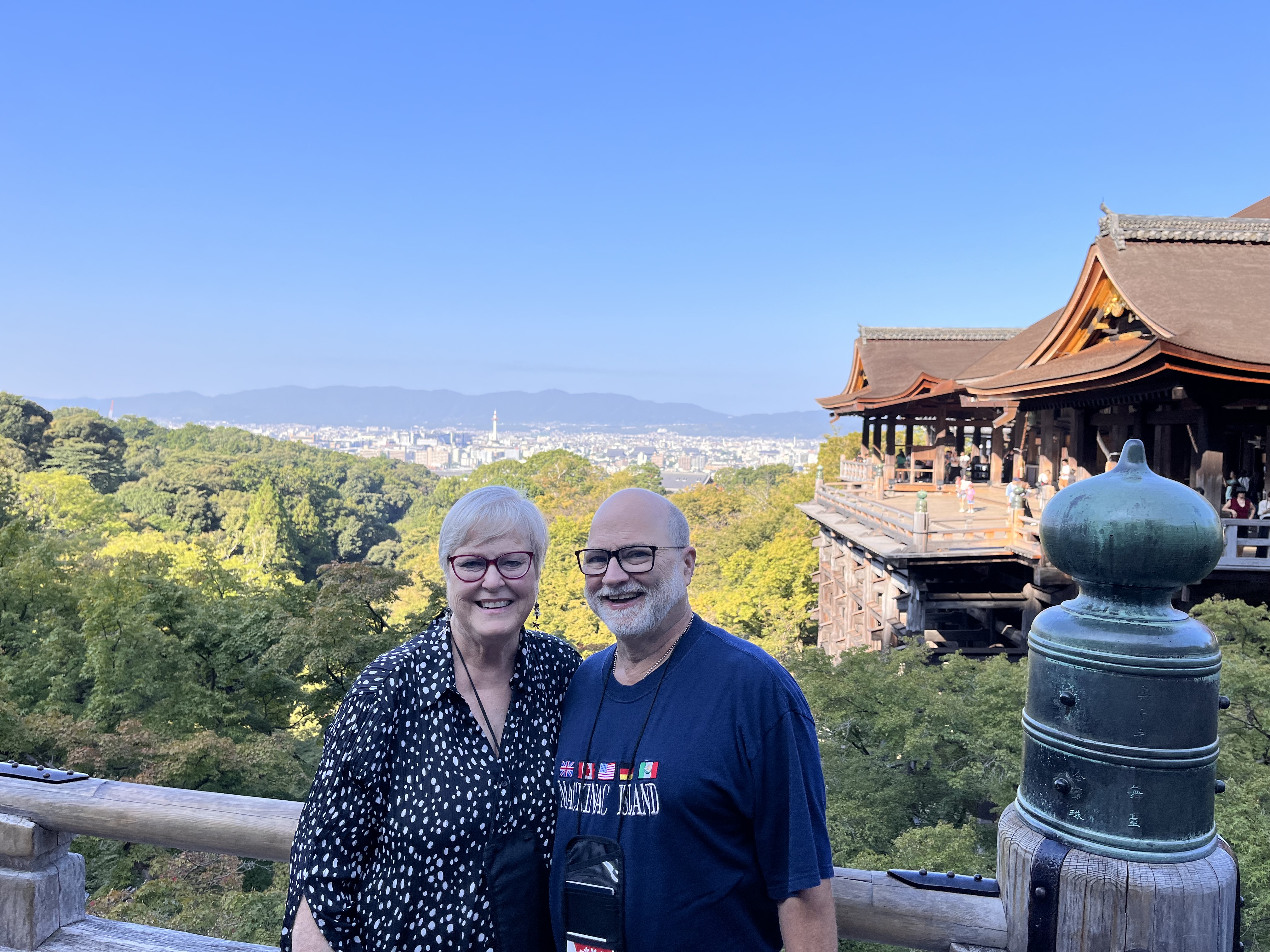 Retirees traveling the world.