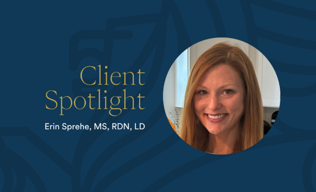 Client Spotlight, Erin Sprehe