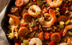 Cajun food shrimp gumbo