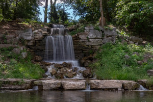 Forest Park Waterfall in St. Louis