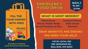 Circle of Concern Food Drive