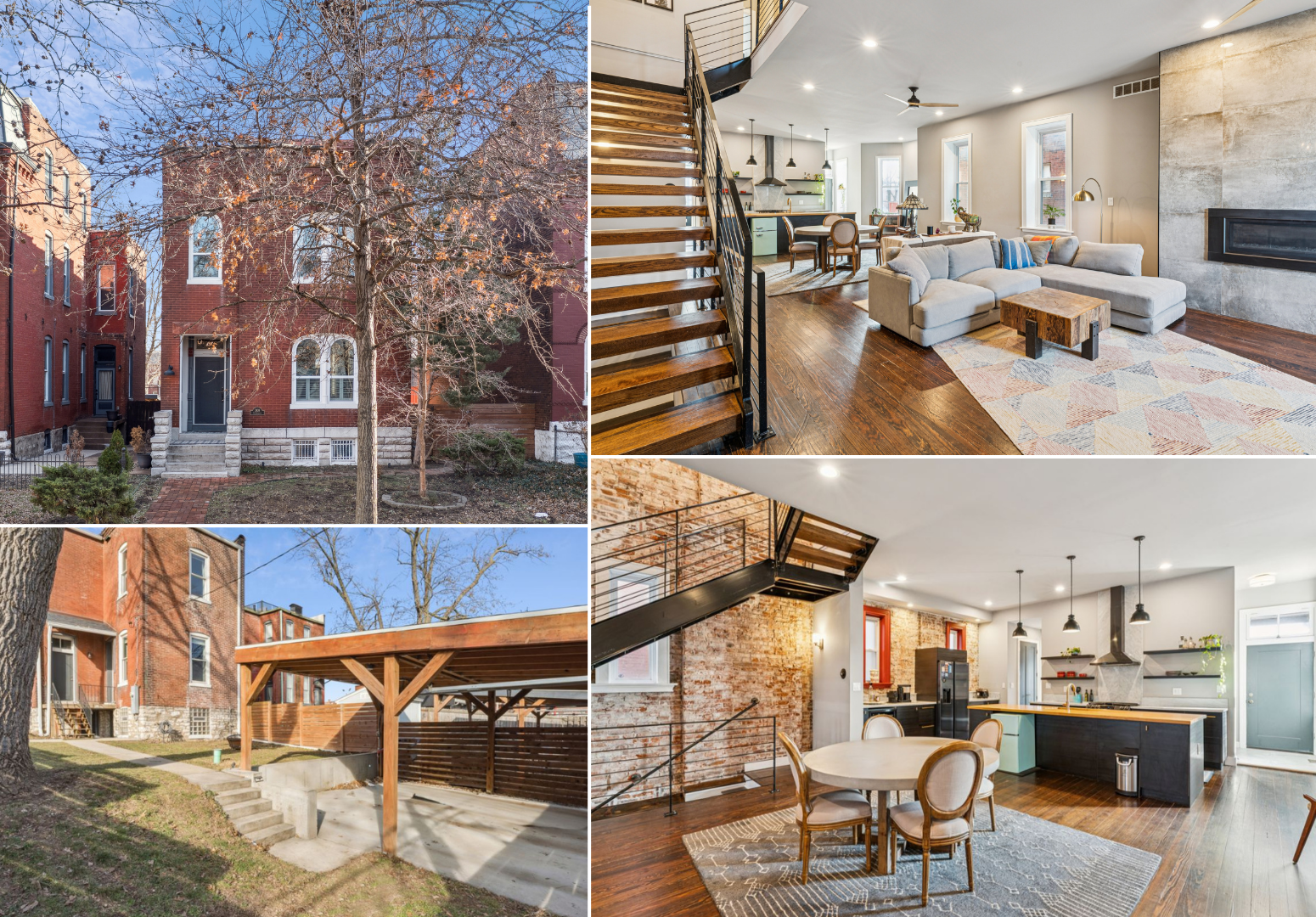 3434 South Jefferson Collage 2 interior and 2 exterior images