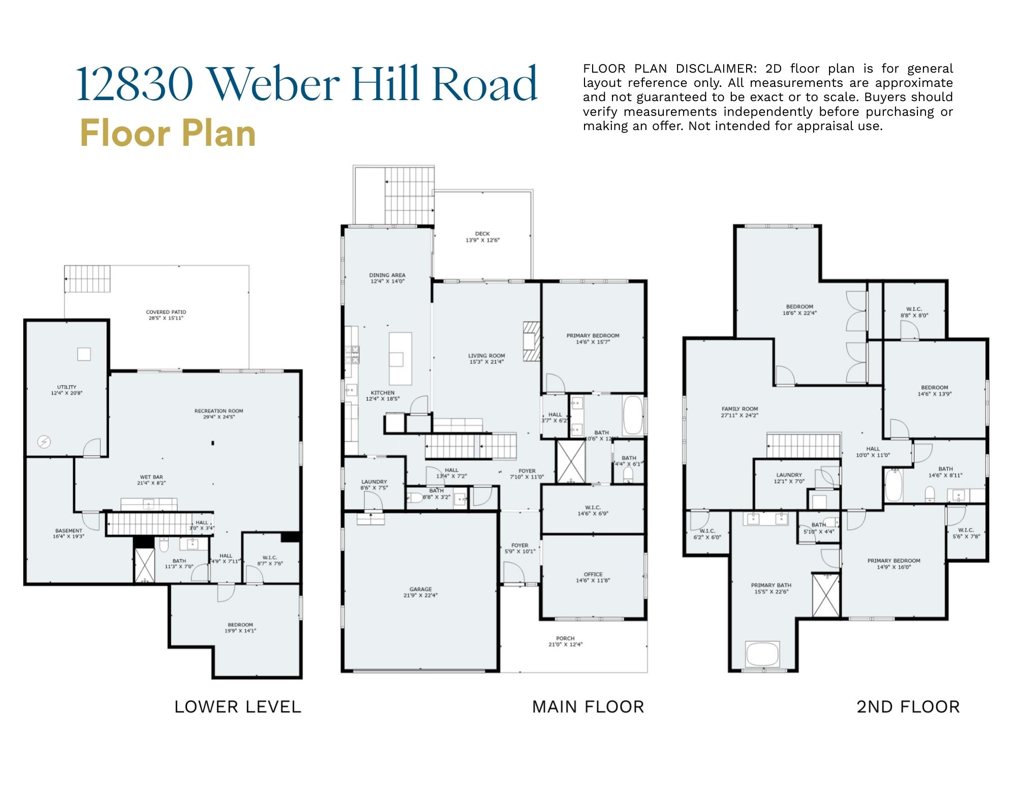 12830 Weber Hill Floor Plan