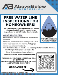 free water line testing st louis city