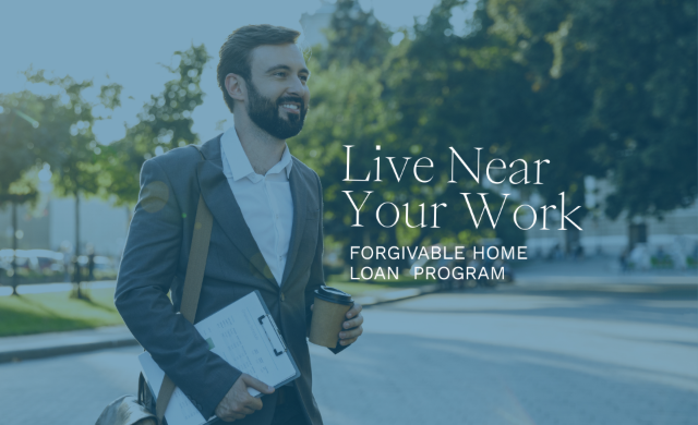 employee walking to work