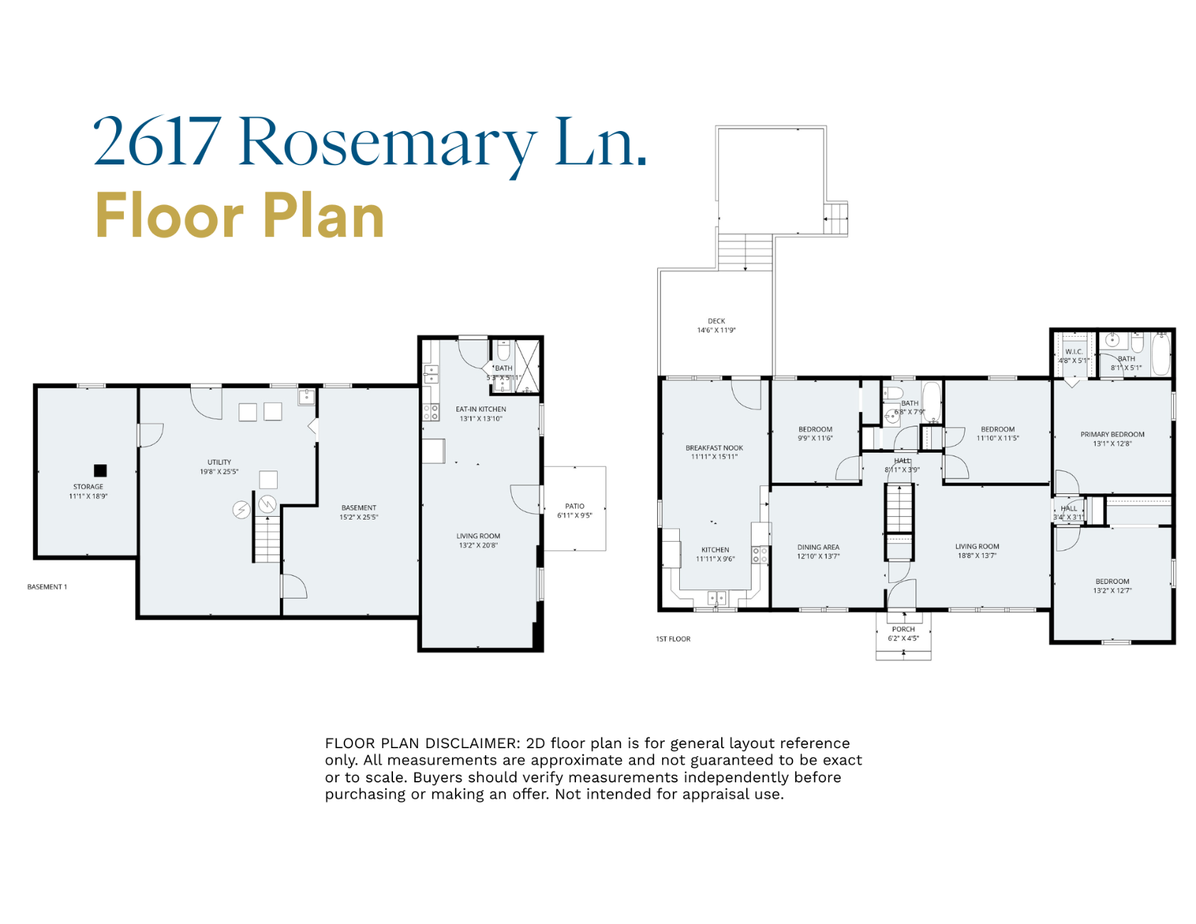 2617 Rosemary Lane Floorplan