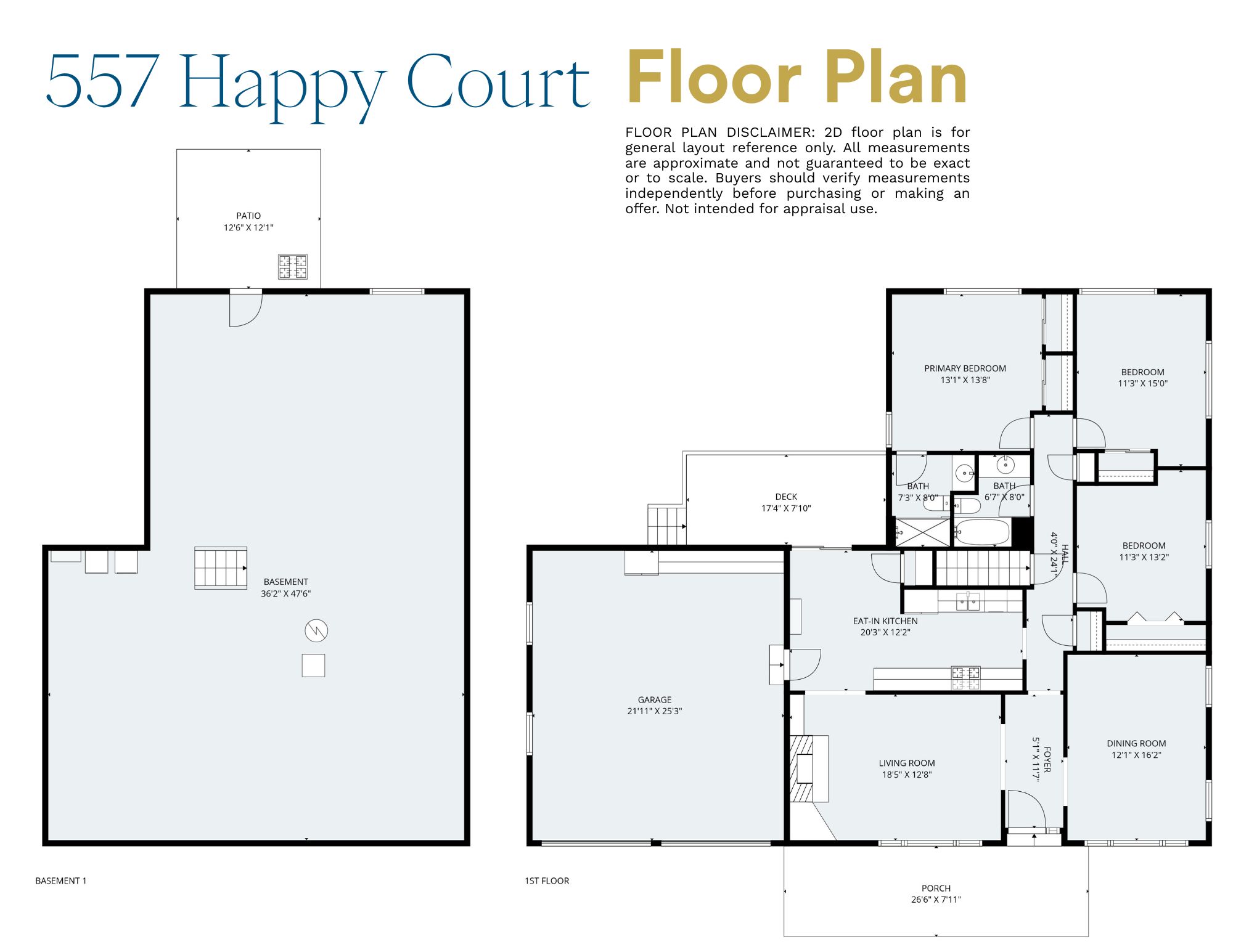 557 Happy Court Floor Plan
