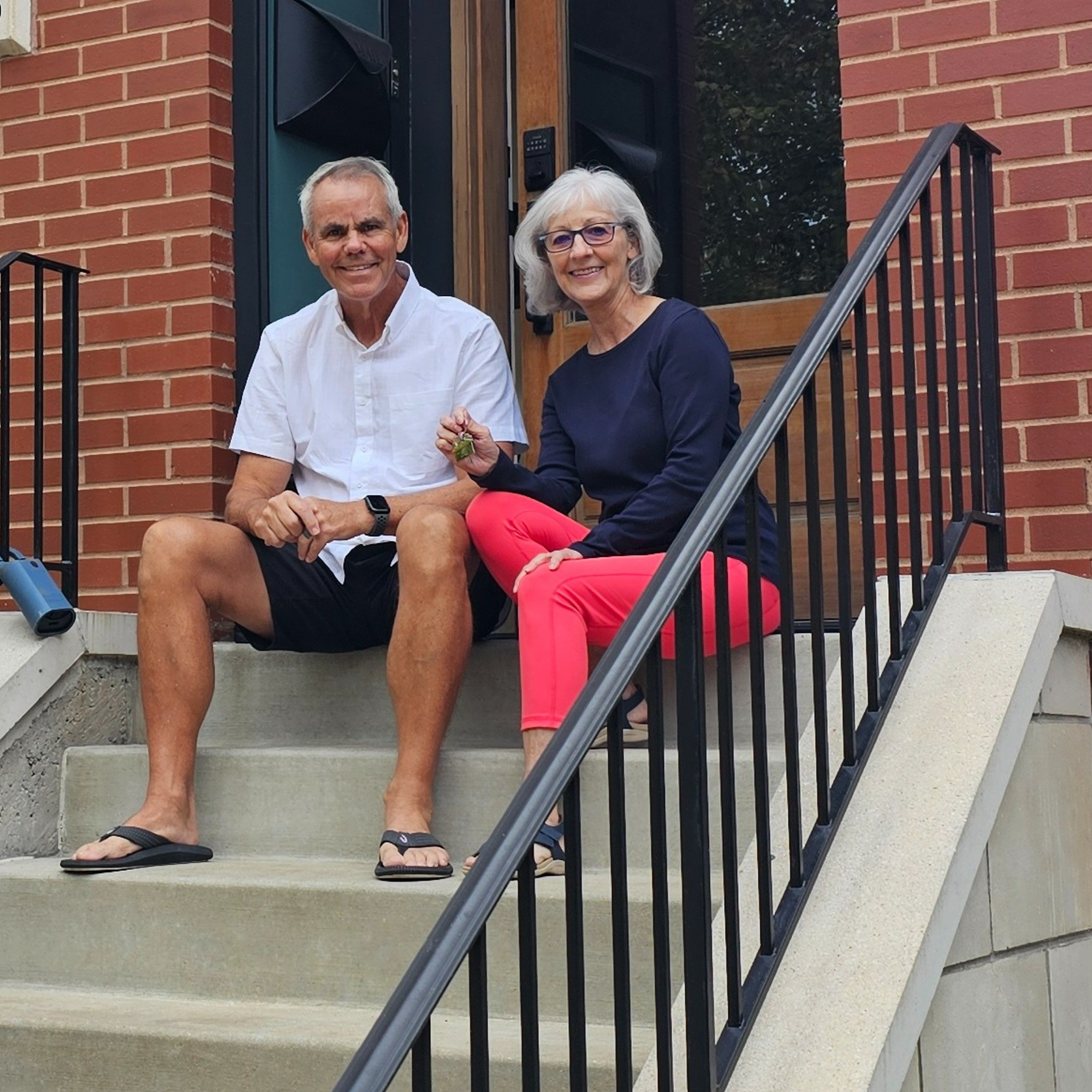 Happy clients at new home in Lafayette Square