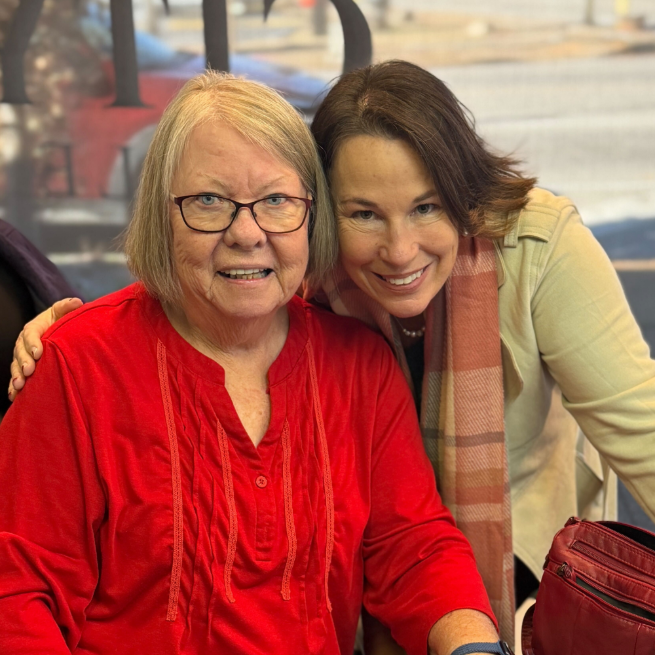 Happy client with Dawn Griffin after selling long-time home