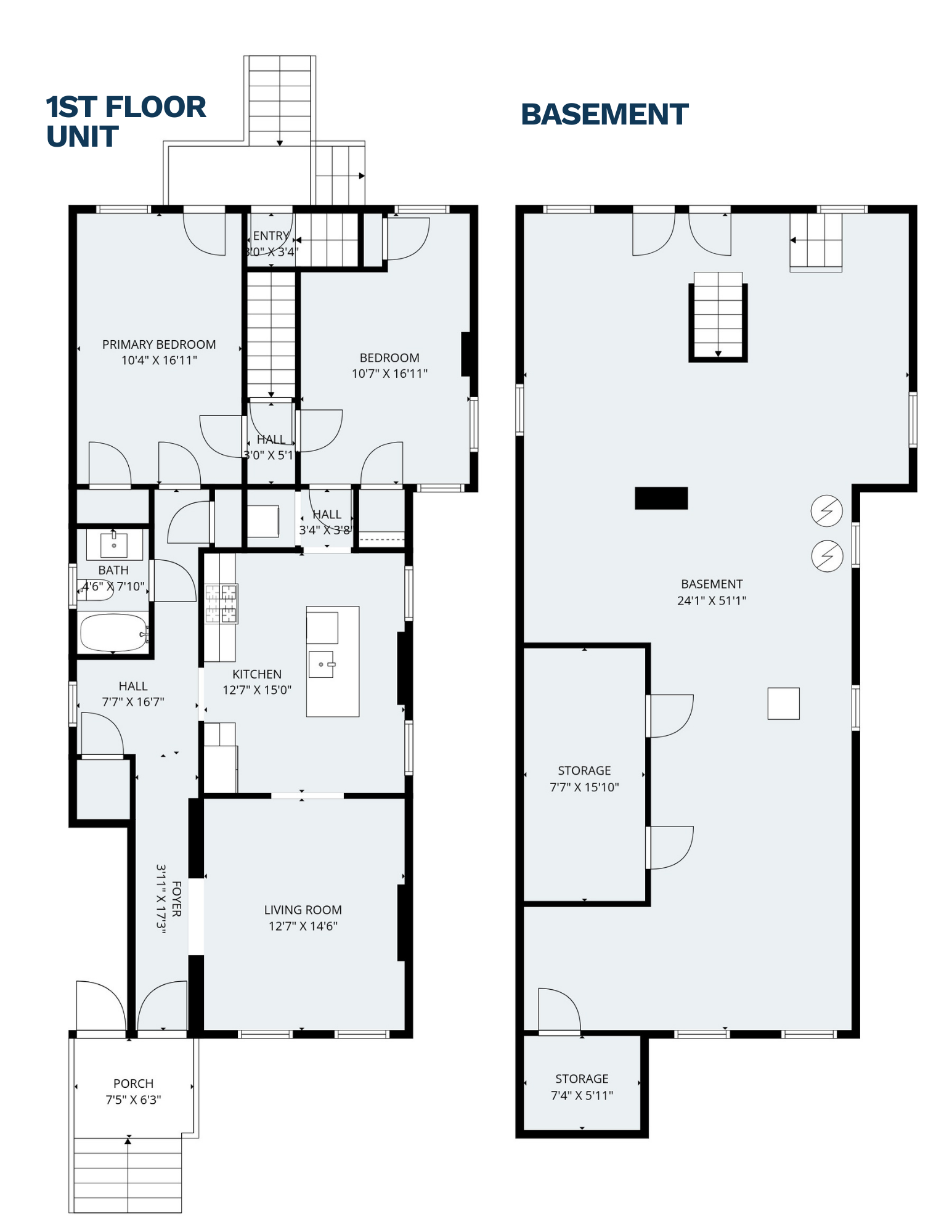3439 Utah floorplan first floor unit