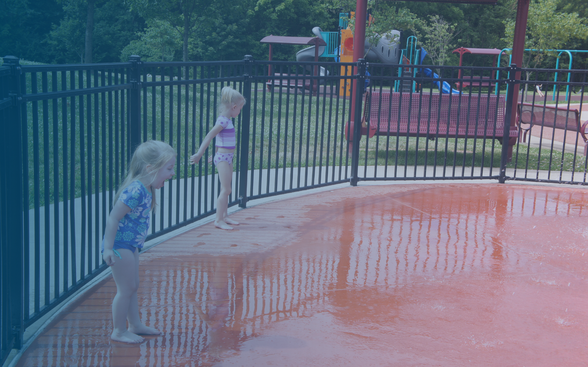 splash pad at millenium park