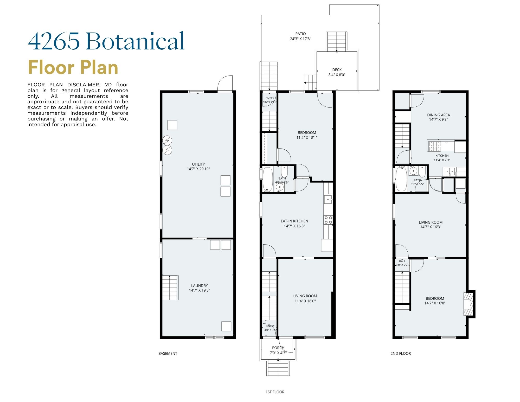 floor plan 4265 Botanical