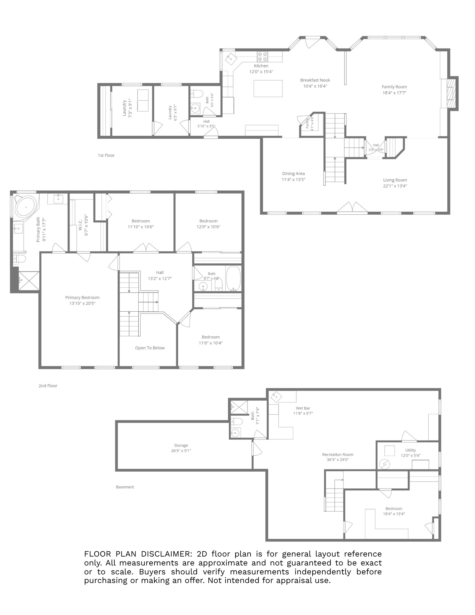 floor plan 7204 Westfield Woods