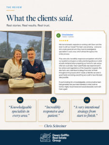 Testimonial from clients with tips on how to find a real estate agent in St. Louis