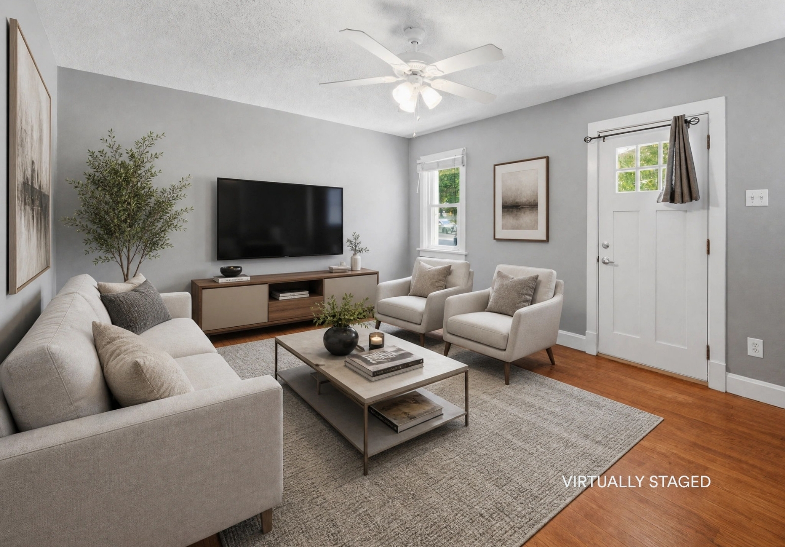 Maddox Living Room Virtually Staged