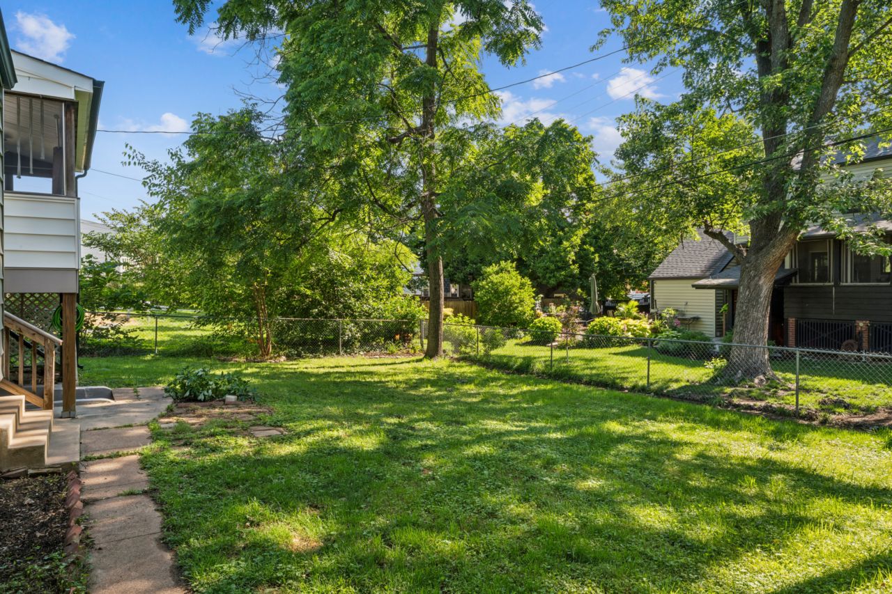 back yard 1034 Bernice Kirkwood MO