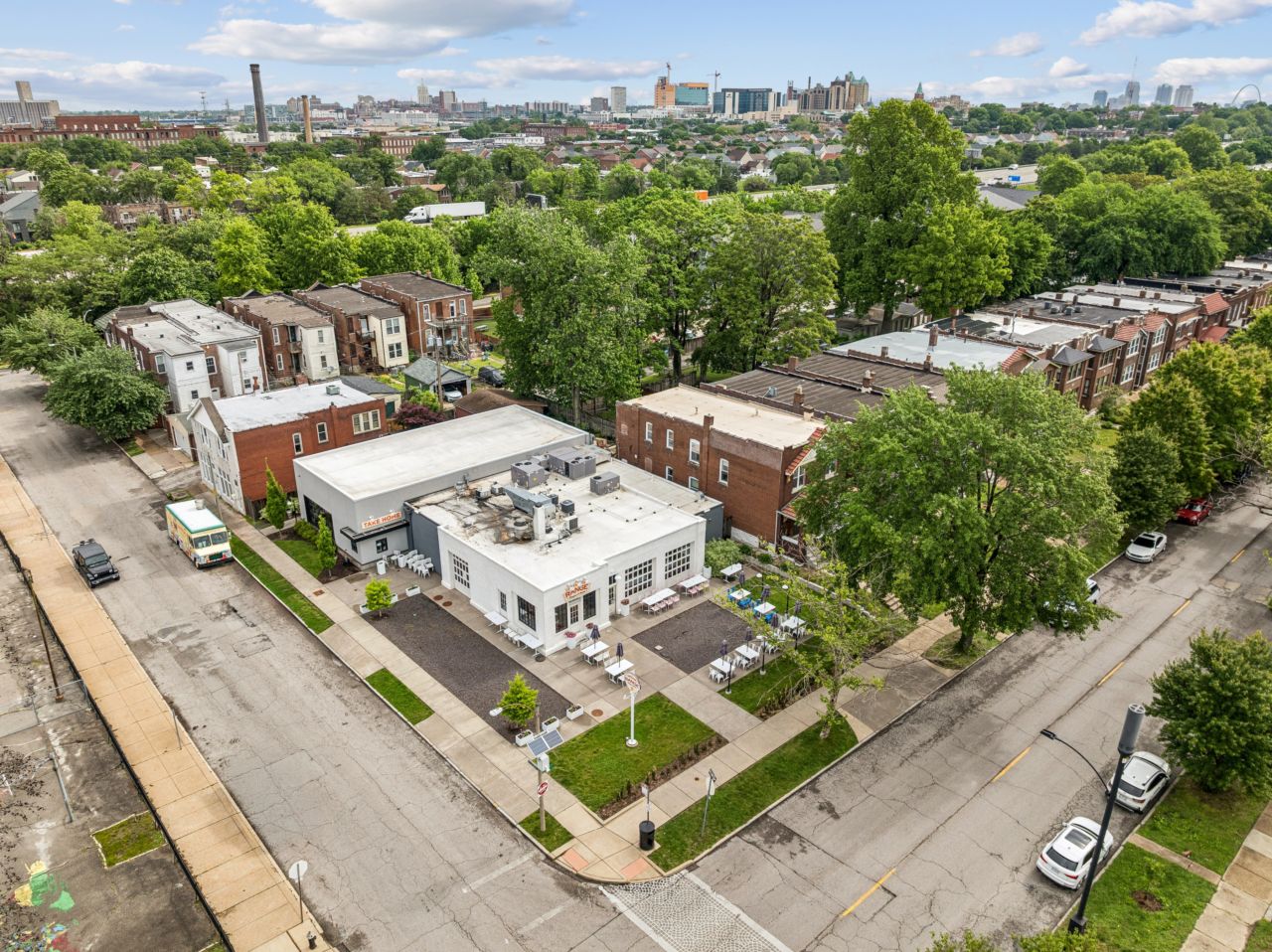 Historic commercial property at 4175 Shaw Blvd in St. Louis Missouri