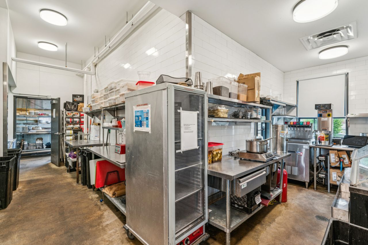 Kitchen at historic commercial property at 4175 Shaw Blvd in St. Louis Missouri