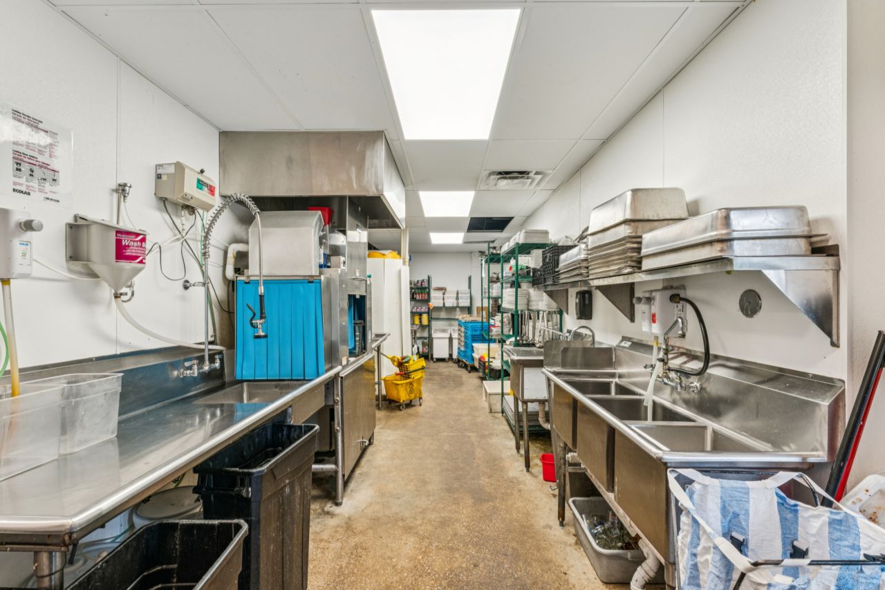 Kitchen at historic commercial property at 4175 Shaw Blvd in St. Louis Missouri