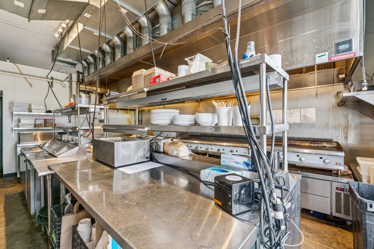 Kitchen at historic commercial property at 4175 Shaw Blvd in St. Louis Missouri