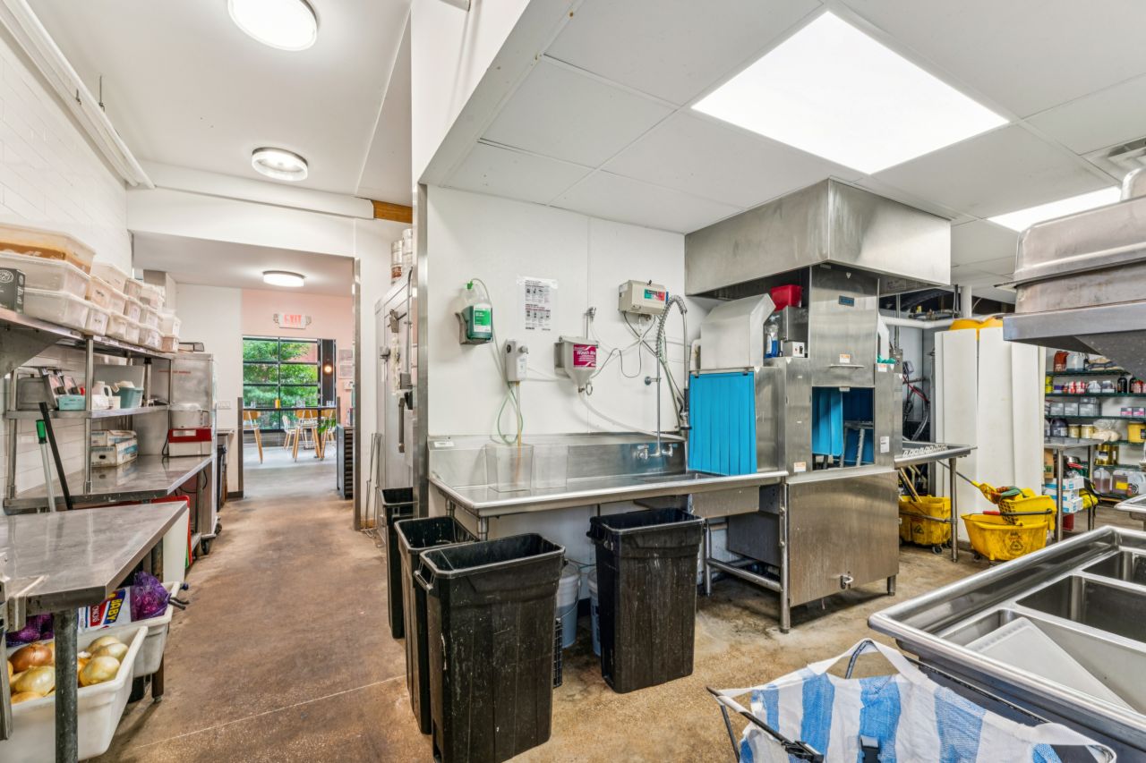 Kitchen at historic commercial property at 4175 Shaw Blvd in St. Louis Missouri