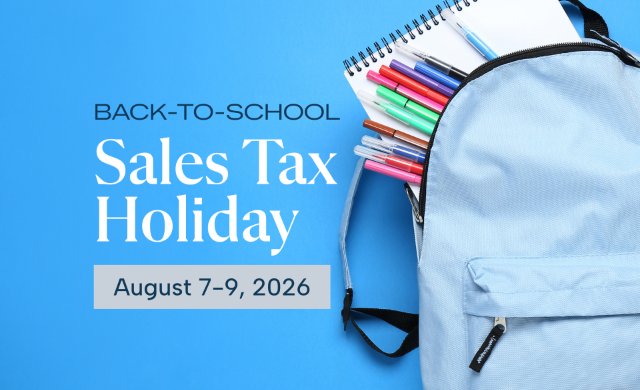 back to school sales tax holiday 2026